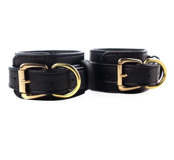 Fantasy Fetish - Manette Luxury Nere con Dettaglio Oro