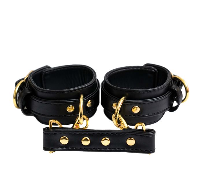 Fantasy Fetish - Manette Luxury Nere con Dettaglio Oro