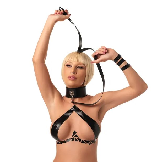 Fantasy Fetish - Collare con Guinzaglio