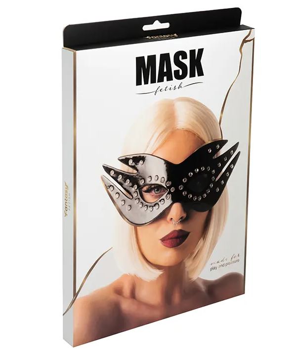 Fantasy Fetish - Maschera per Occhi Sexy in Pelle con Borchie