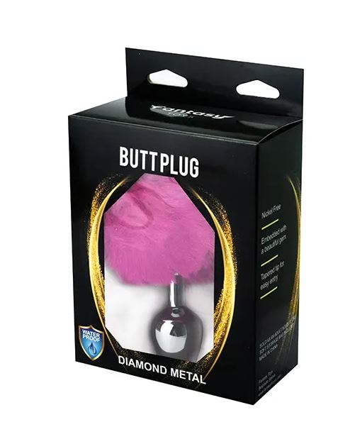 Fantasy Toys - Plug con Pon Pon - Fucsia