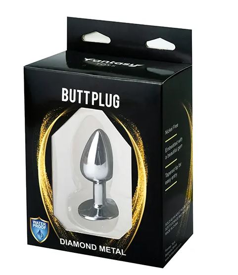 Fantasy Toys - Plug in Alluminio con Gioiello Rosso - S