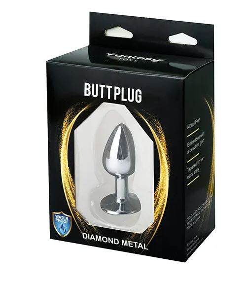 Fantasy Toys - Plug in Alluminio con Gioiello Argento - S