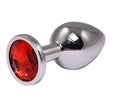 Fantasy Toys - Plug in Alluminio con Gioiello Rosso - M