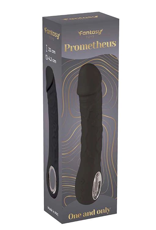 Fantasy Toys - Vibratore Punto G Realistico Riscaldabile - Nero - Prometheus
