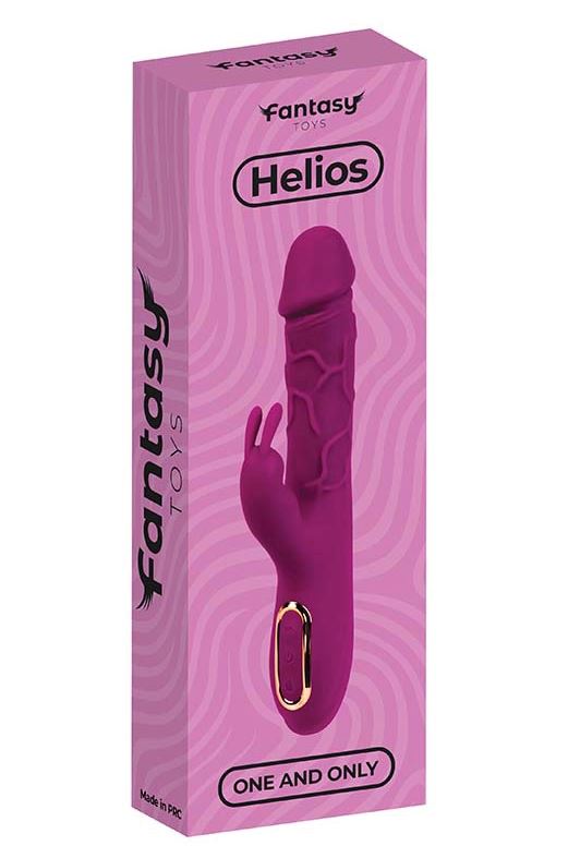 Fantasy Toys - Vibratore Rabbit Realistico Riscaldabile - Viola - Helios