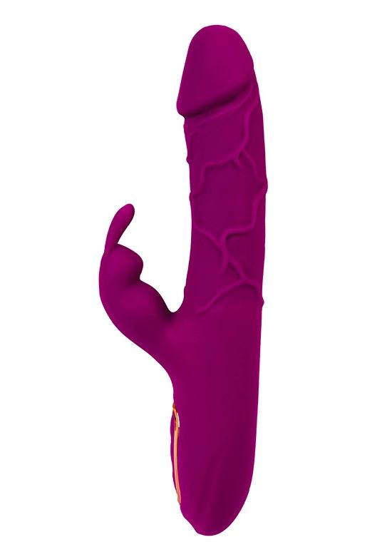 Fantasy Toys - Vibratore Rabbit Realistico Riscaldabile - Viola - Helios