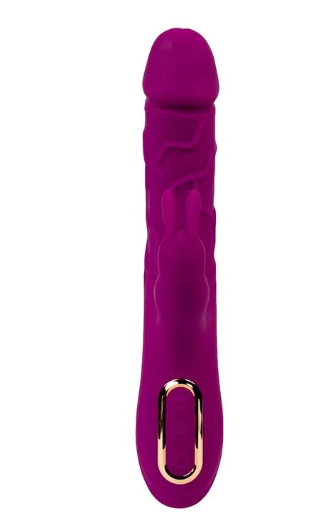 Fantasy Toys - Vibratore Rabbit Realistico Riscaldabile - Viola - Helios