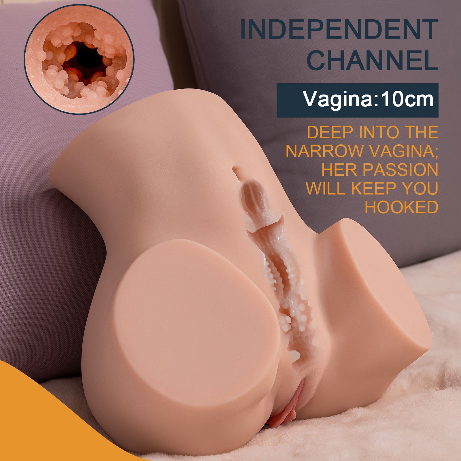 Xise - Sydni - Torso con Funzione Vibrante e Thrusting