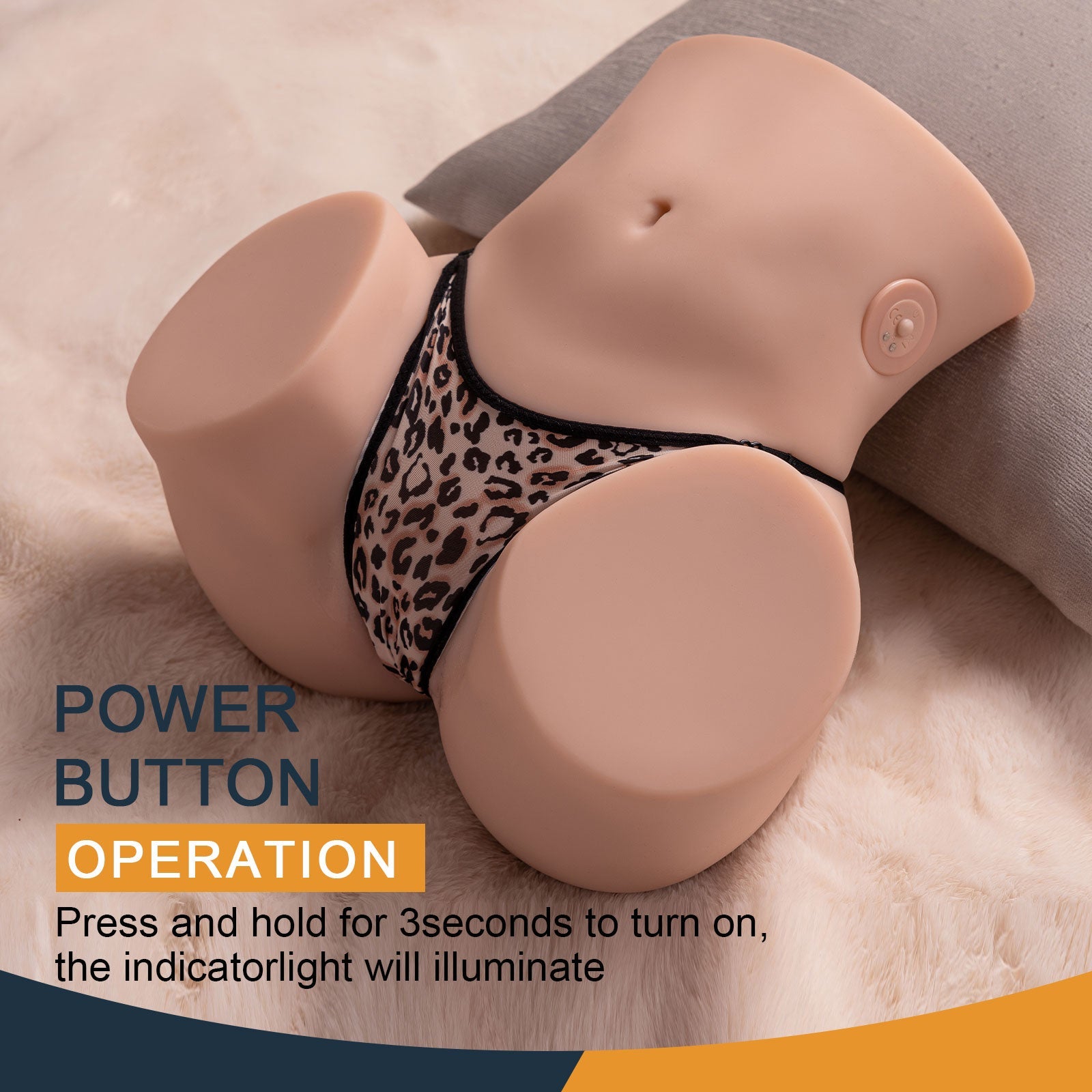 Xise - Sydni - Torso con Funzione Vibrante e Thrusting