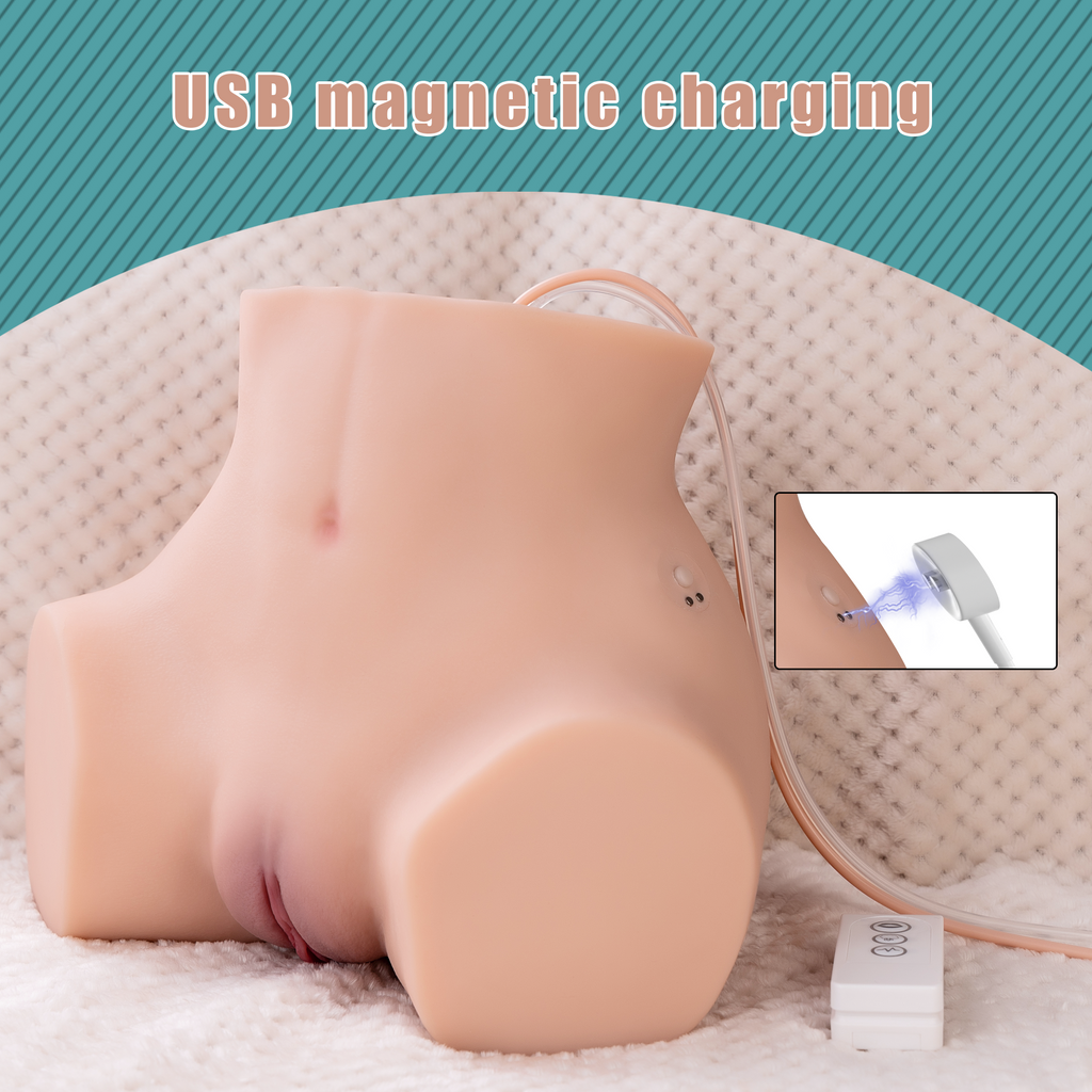 Xise - Lona - Torso con Funzione Vibrante e Suzione con Remote Control