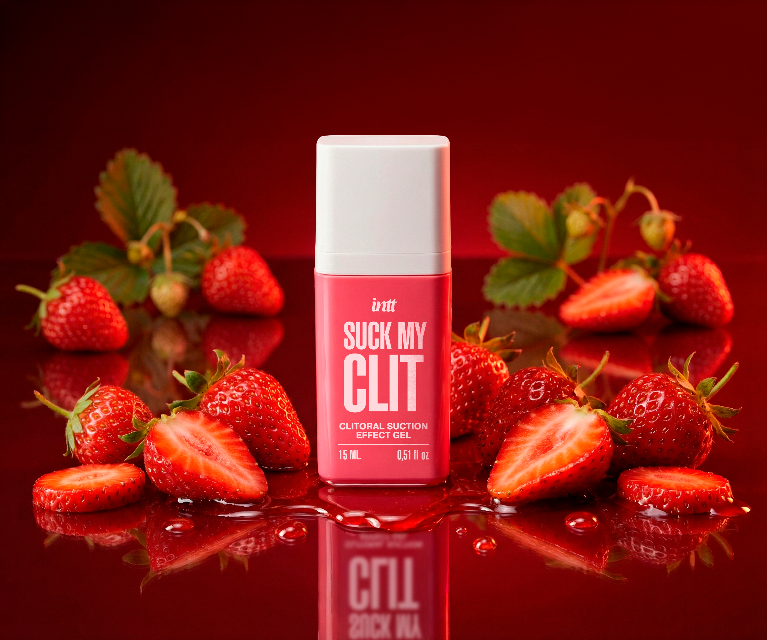 Intt - Gel Clitorideo Kissable Effetto Suzione - Fragola