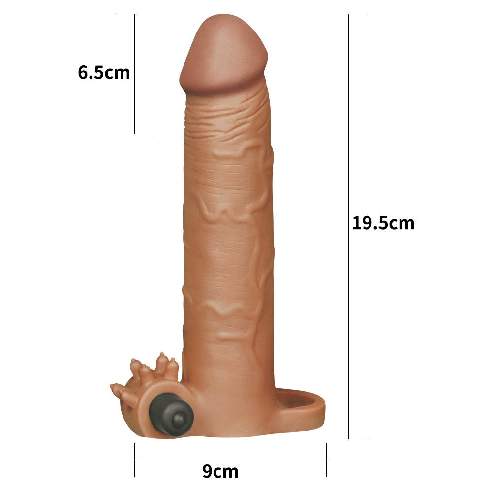 Manicotto vibrante per pene Pleasure X-Tender #5 Brown_B0O50_3