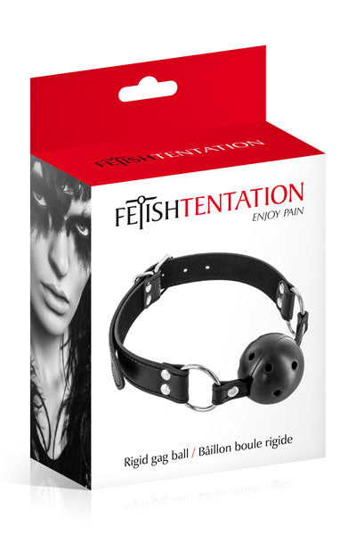 Fetish Tentation - Ball Gag Regolabile Traspirante - Nera