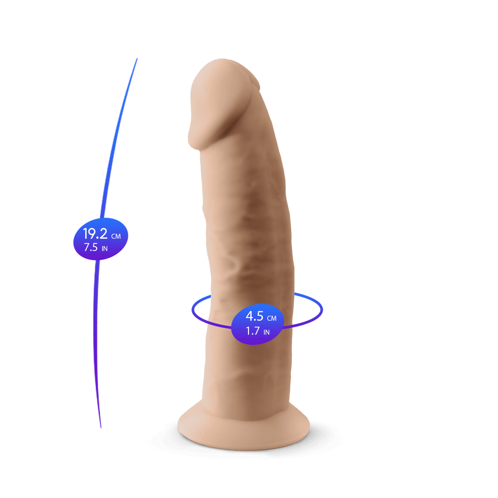 Silexd - Dildo Premium Silicone Mod.2 7,5'' - Color Carne
