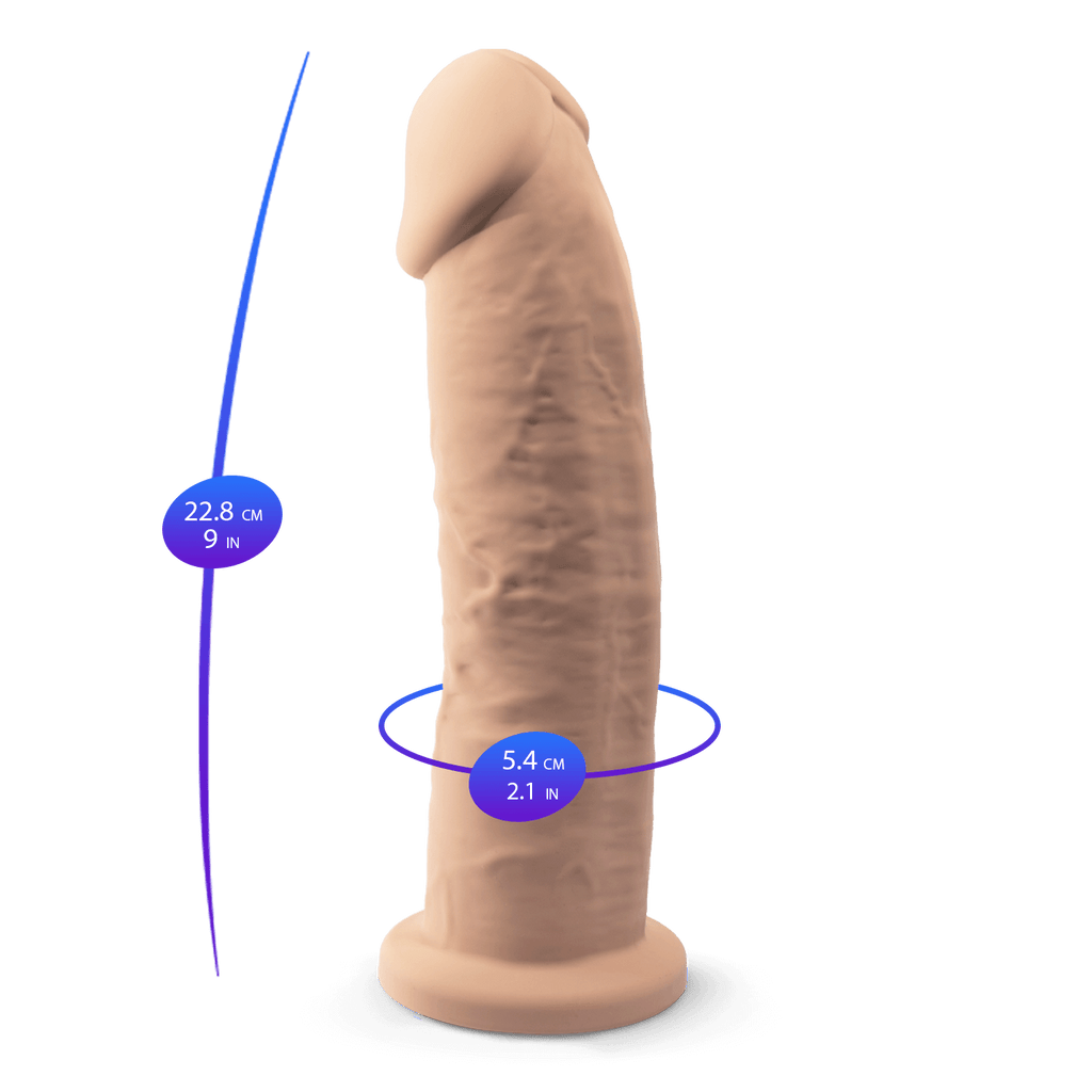 Silexd - Dildo Premium Silicone Mod.2 9'' - Color Carne
