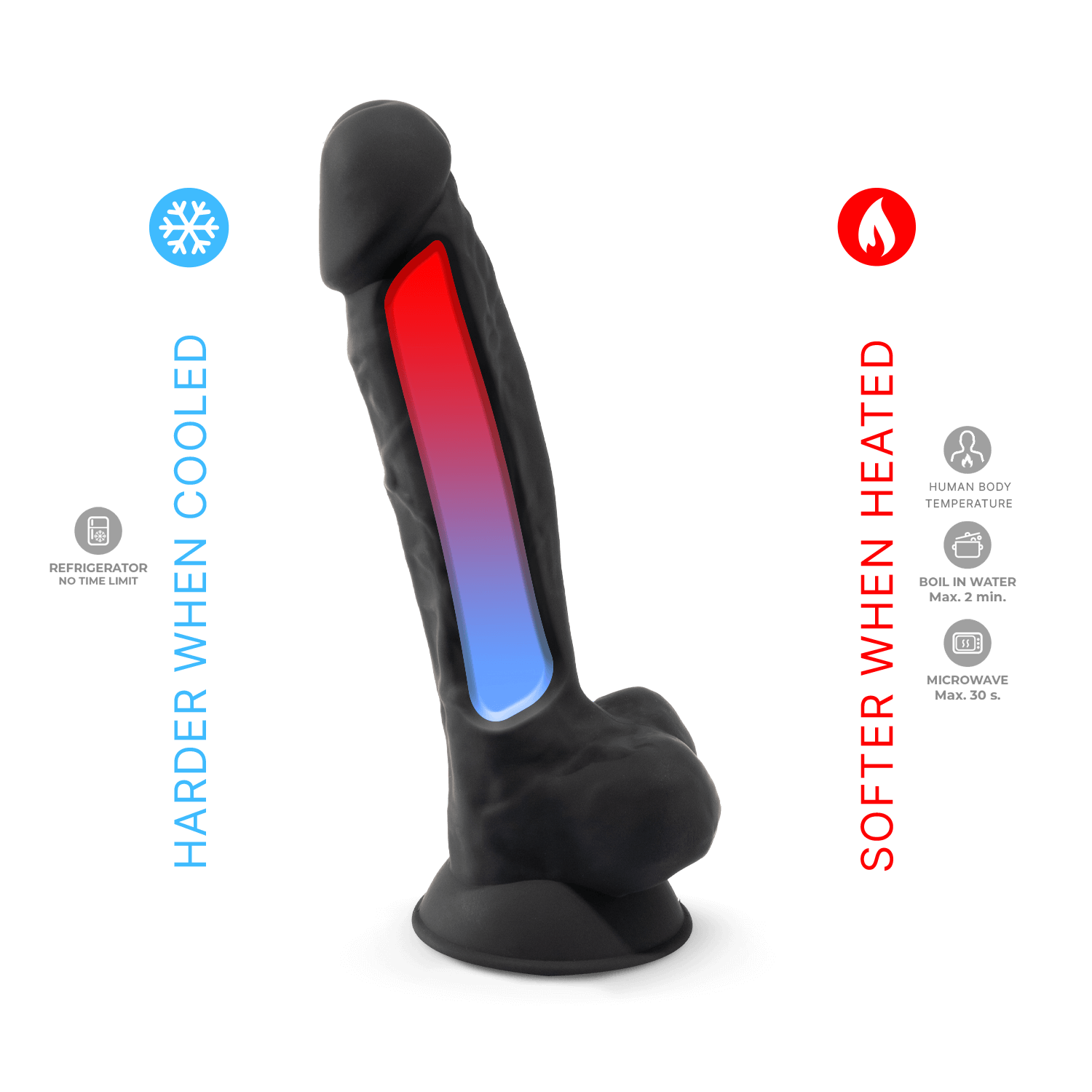 Silexd - Dildo Premium Silicone Mod.1 7'' - Nero