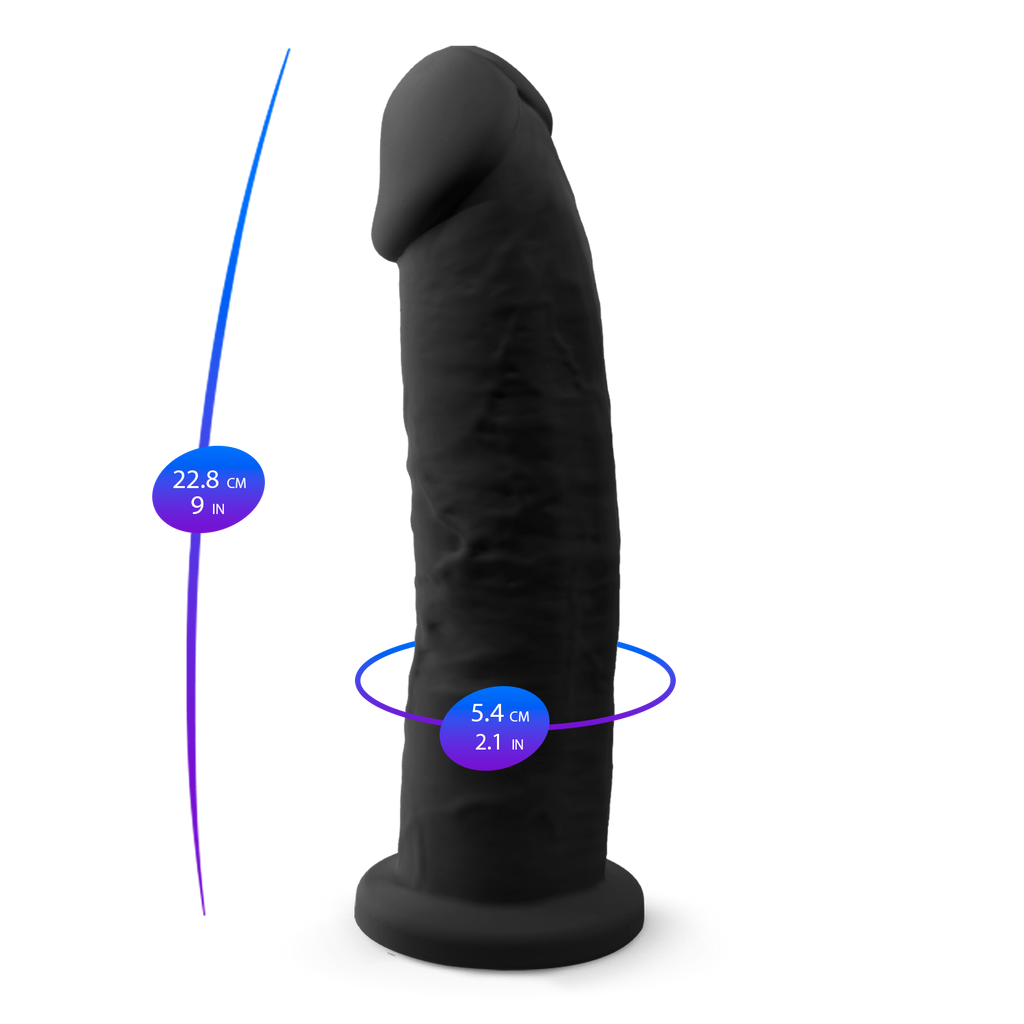Silexd - Dildo Premium Silicone Mod.2 9'' - Nero