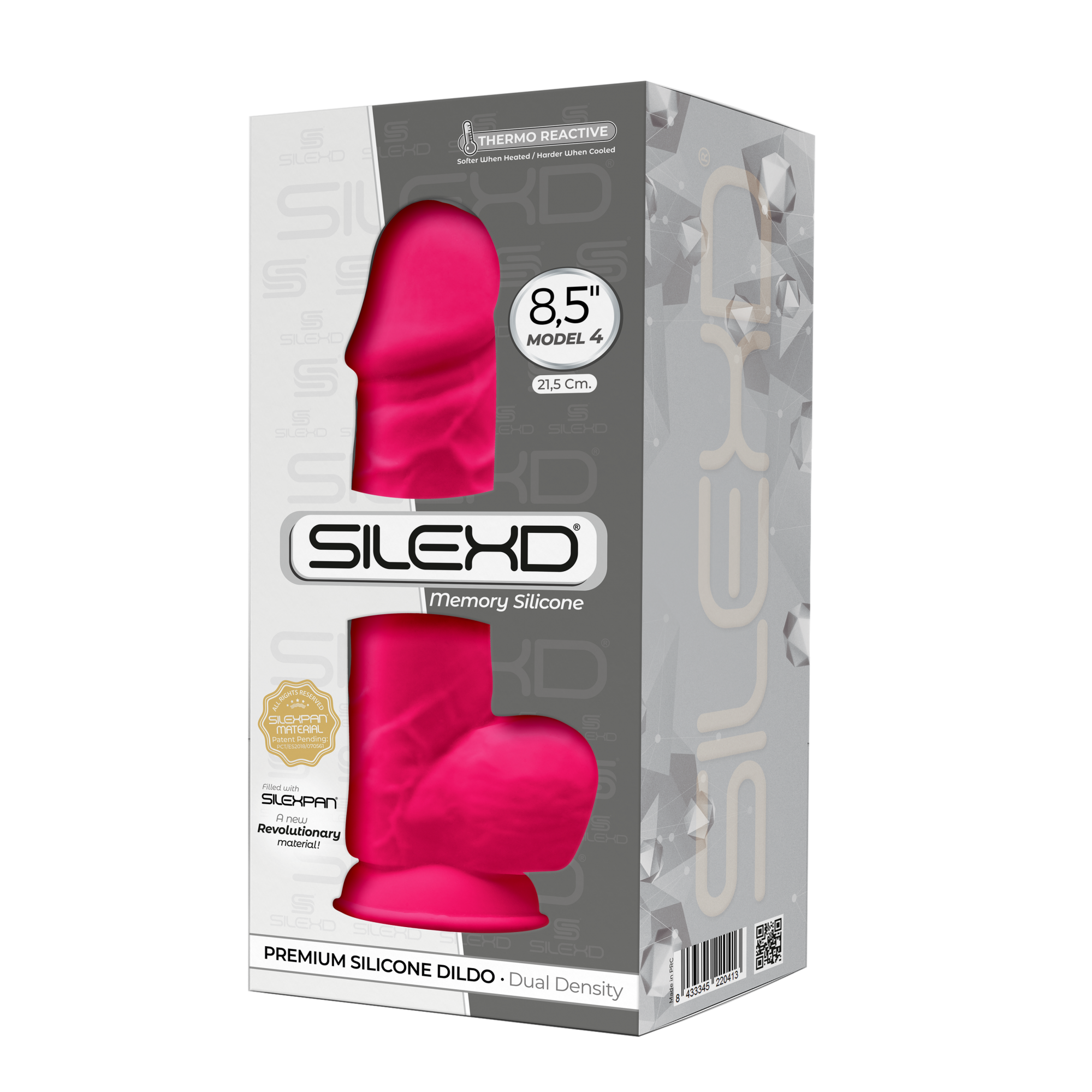 Silexd - Dildo Premium Silicone Mod.1 8,5'' - Rosa