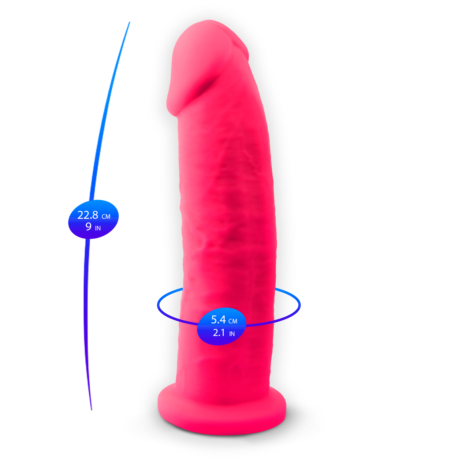 Silexd - Dildo Premium Silicone Mod.2 9'' - Rosa