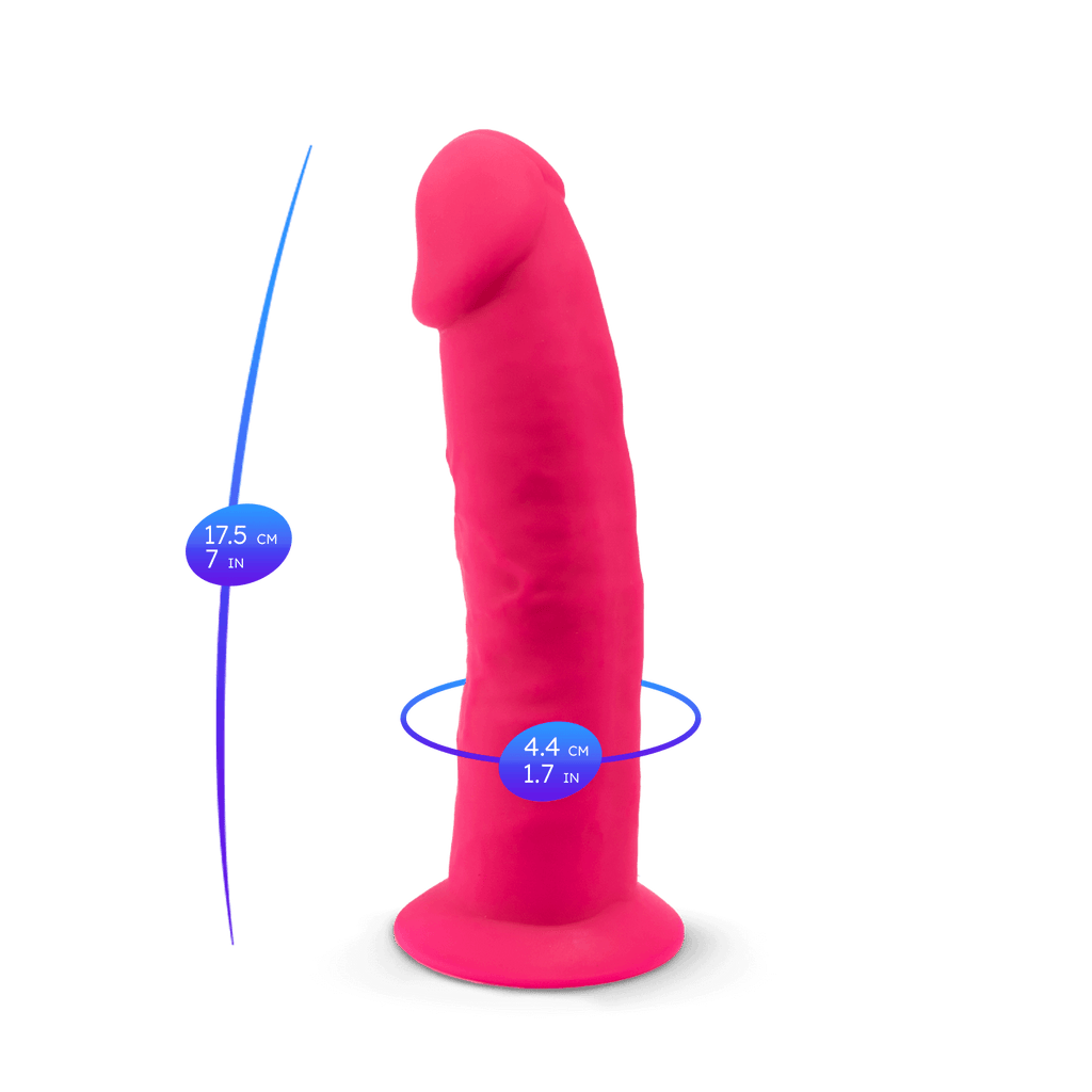 Silexd - Dildo Premium Silicone Mod.2 7,5'' - Rosa