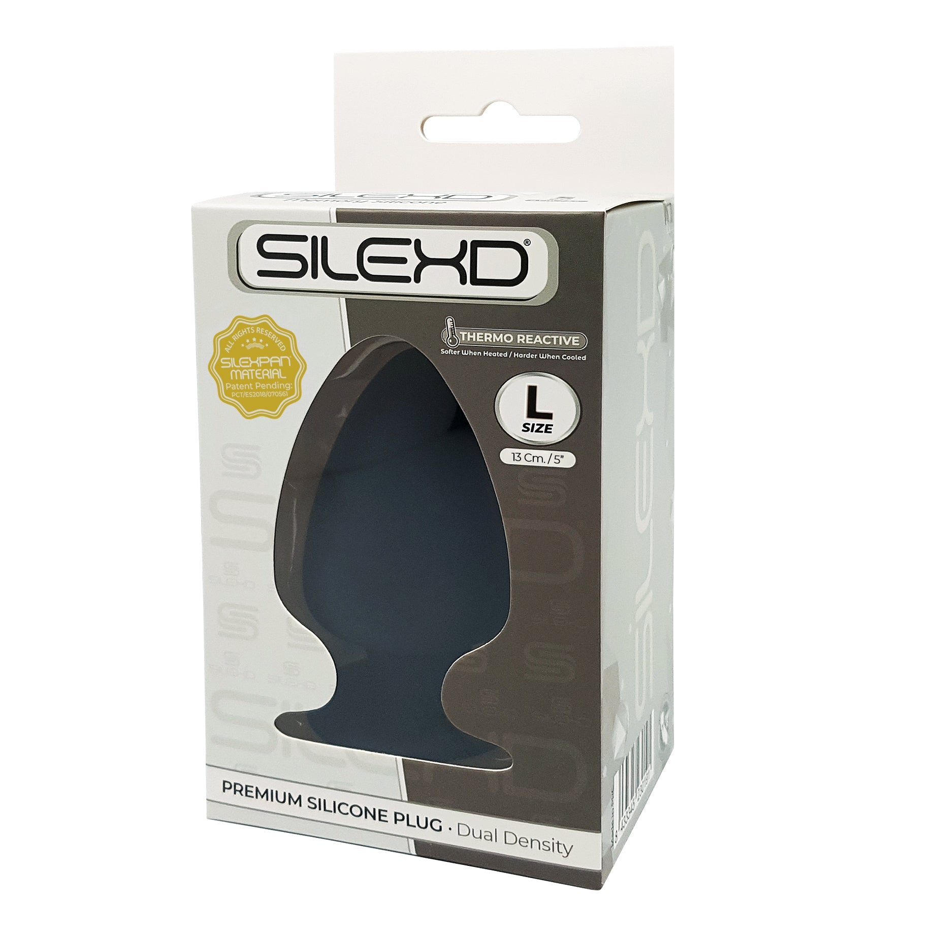 Silexd - Premium Silicone Plug Taglia L - Nero