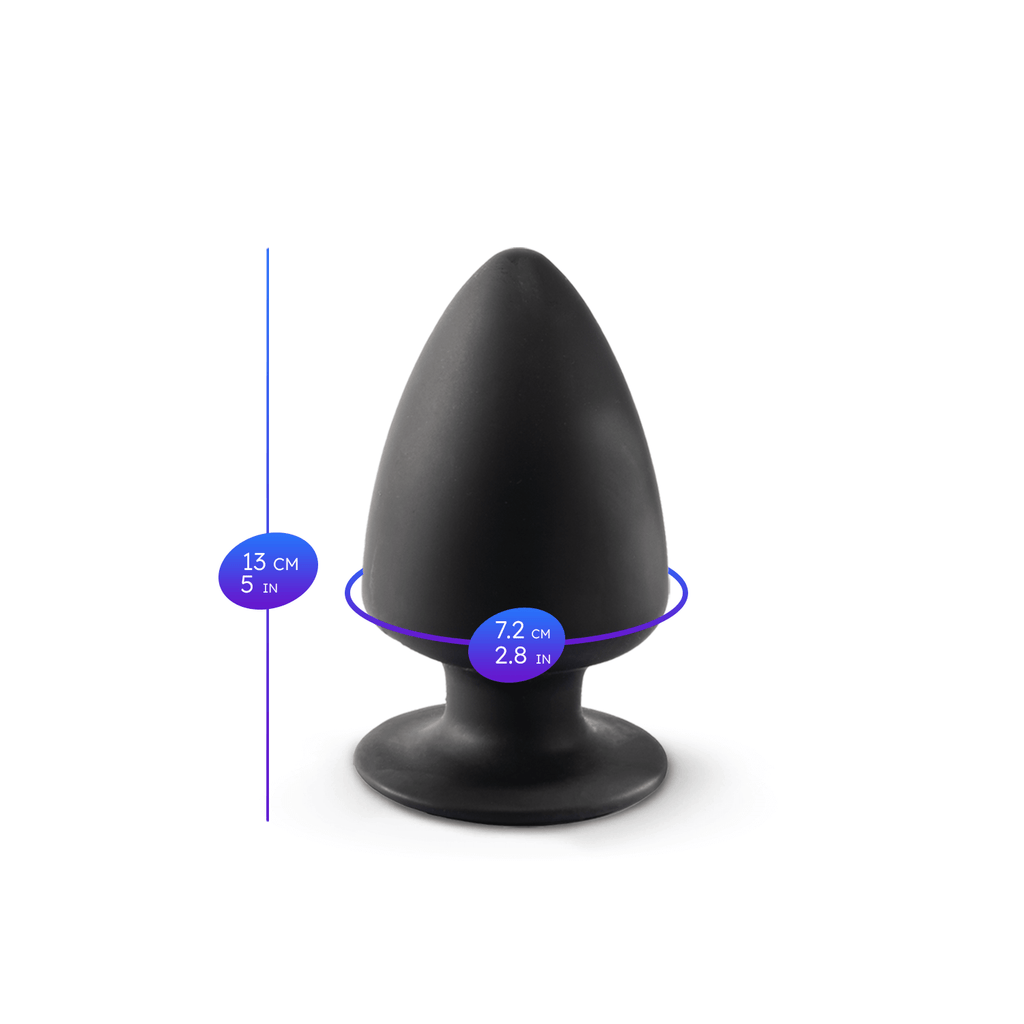 Silexd - Premium Silicone Plug Taglia L - Nero