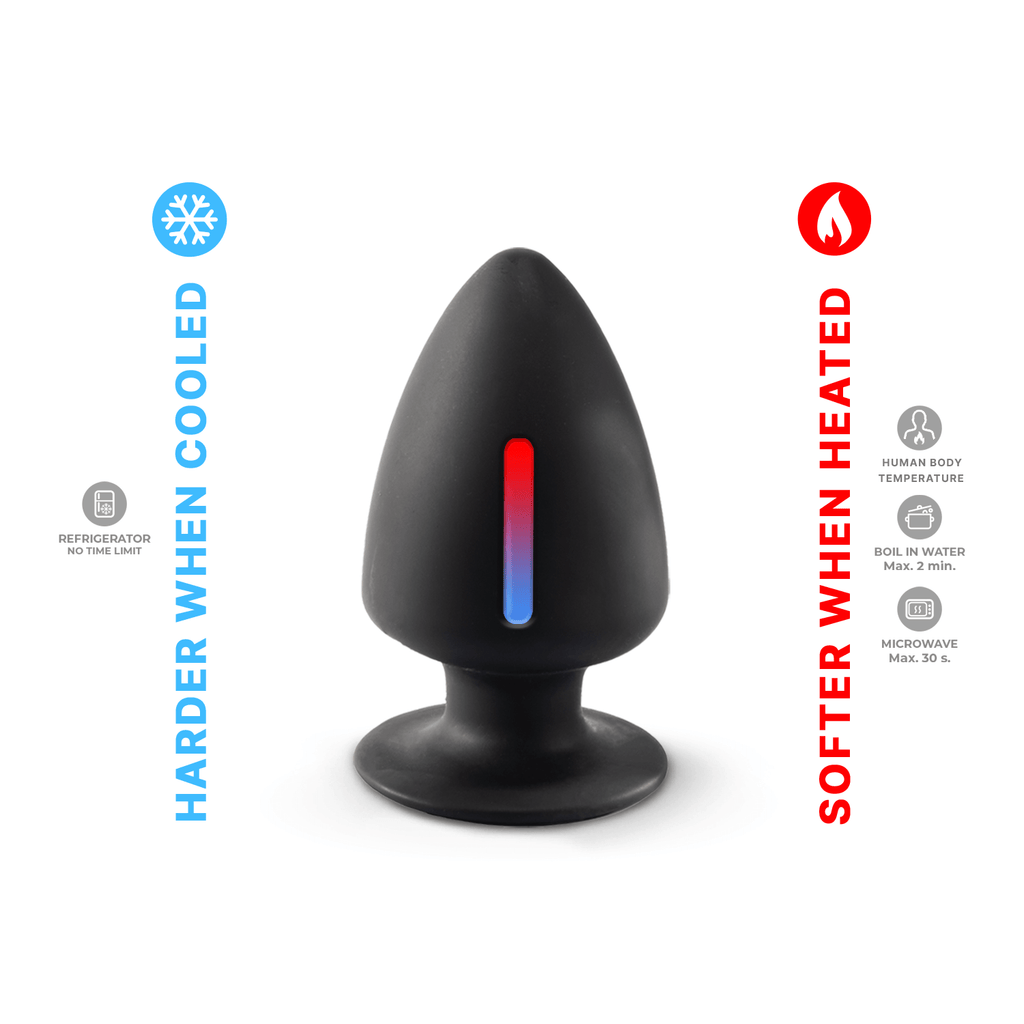 Silexd - Premium Silicone Plug Taglia L - Nero