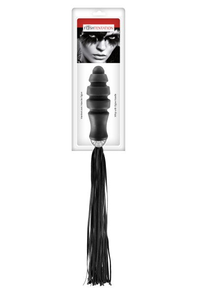 Fetish Tentation - Frusta con Plug Anale Ogiva - Nera