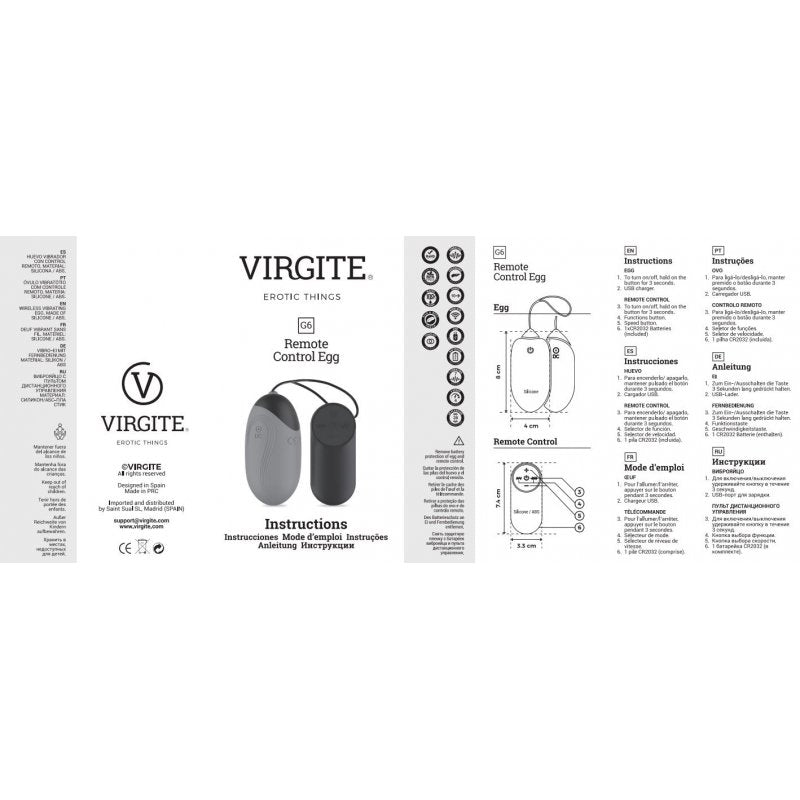 G6 UOVO VIBRANTE VIOLA RICARICABILE