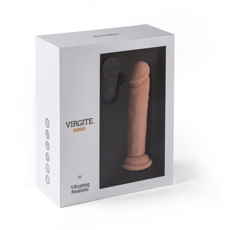 VIBRATORE REALISTICO R11" CARNE 14,4 CM CON TELECOMANDO"