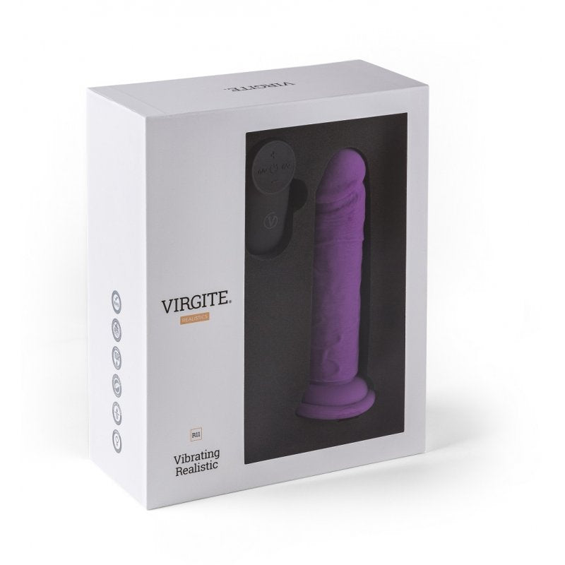 Virgite - Vibratore Realistico Ricaricabile R11 - 5,5" - Viola