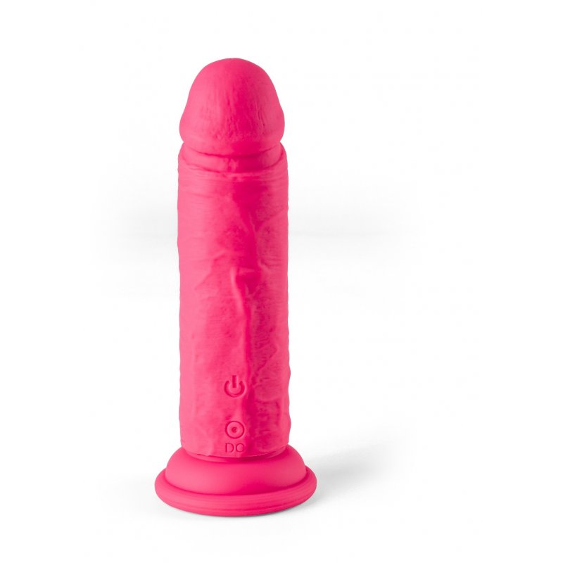 VIBRATORE REALISTICO R11" ROSA 14,4 CM CON TELECOMANDO"