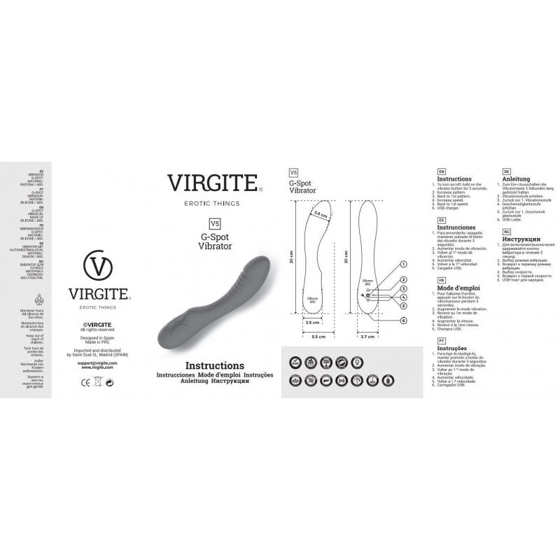 VIBRATORE RICARICABILE V5 VIOLA
