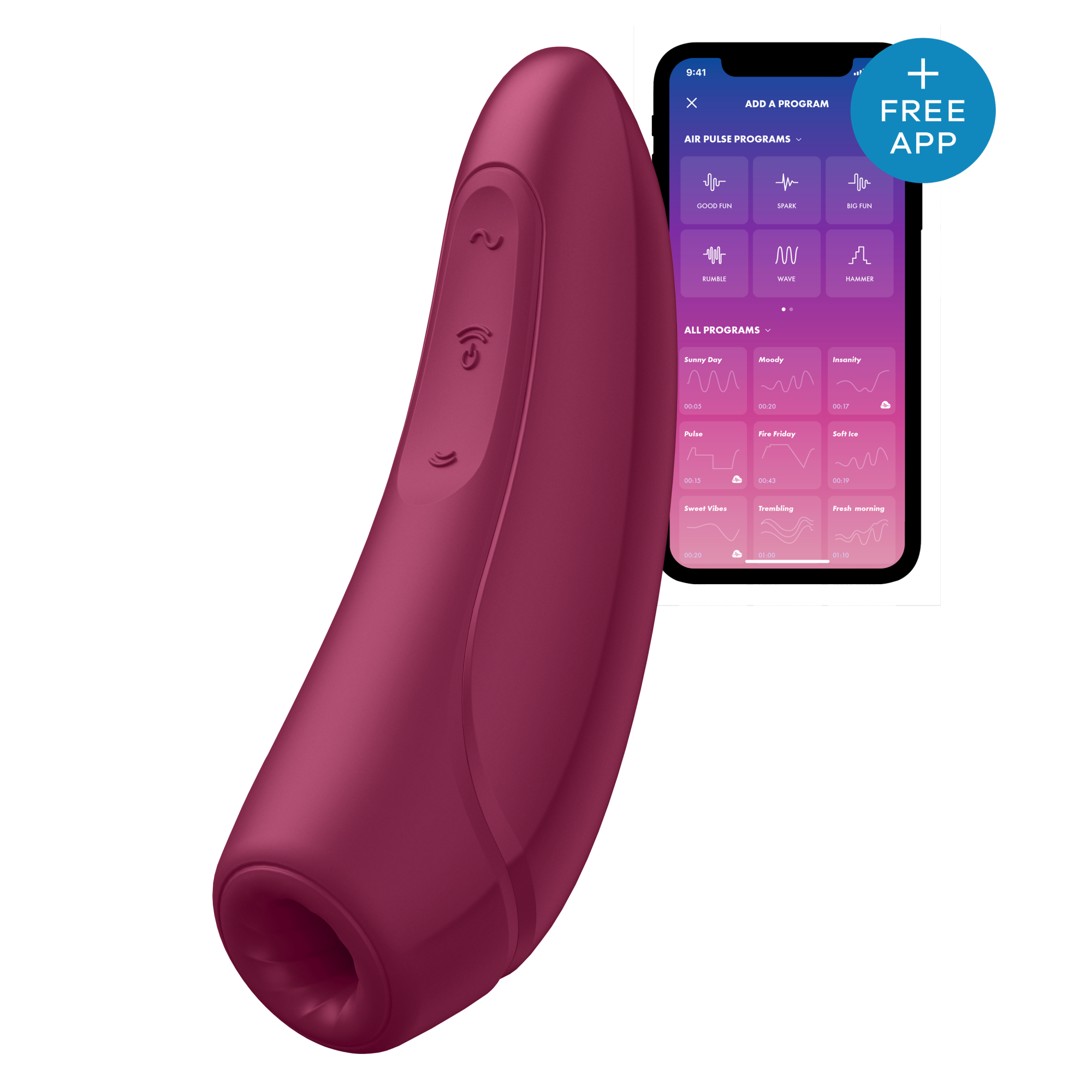 Satisfyer - Curvy 1 + Bordeaux