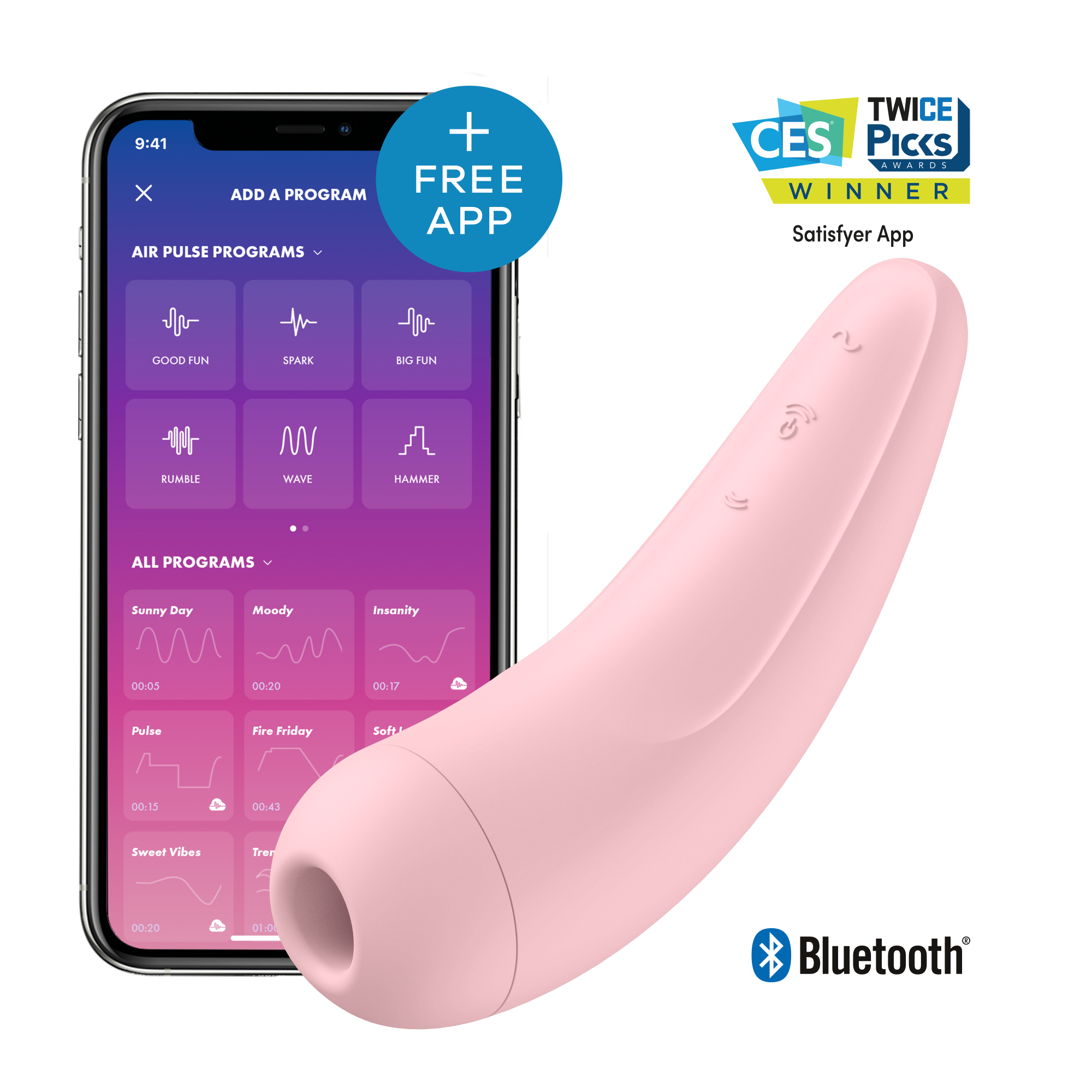 Satisfyer - Curvy 2 + Rosa