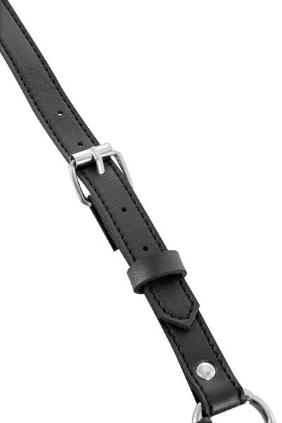 Fetish Tentation - Harness Borchiato Uomo con Collare - Nero