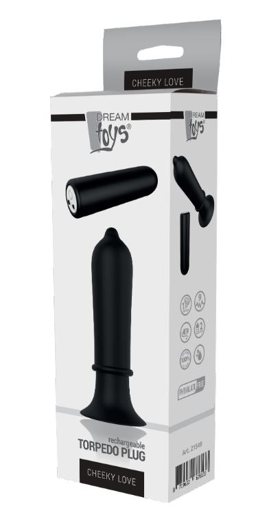 CHEEKY LOVE TORPEDO PLUG BLACK