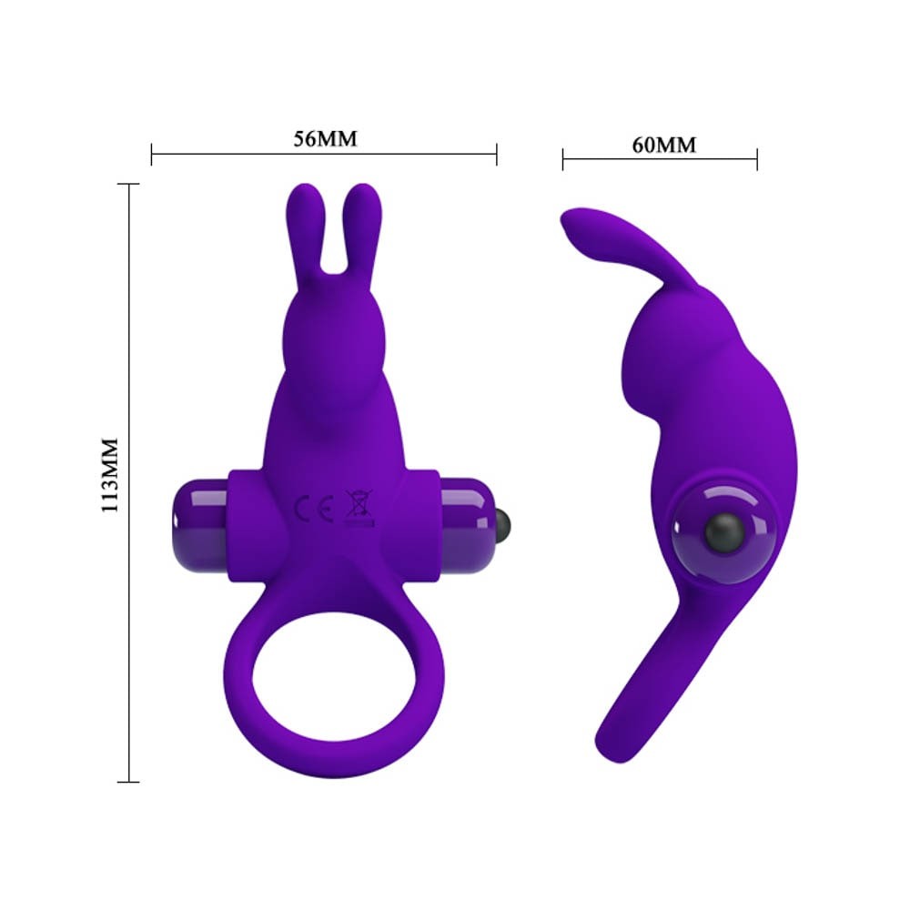 Pretty Love Vibrant Guaina per Pene 1 Viola