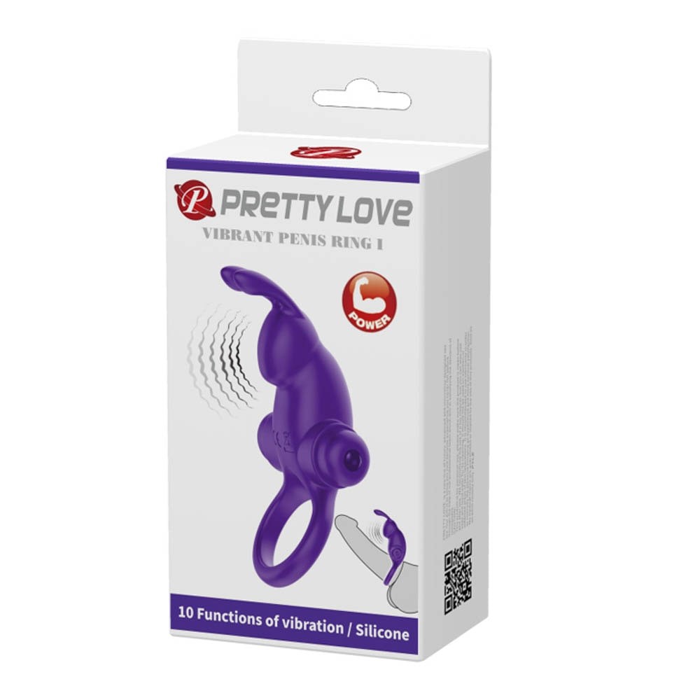 Pretty Love Vibrant Guaina per Pene 1 Viola