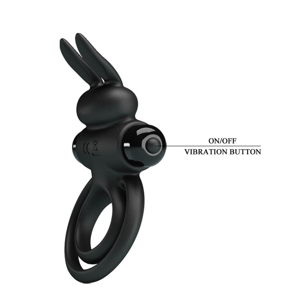 Anello per pene Pretty Love Vibrant 3 Nero