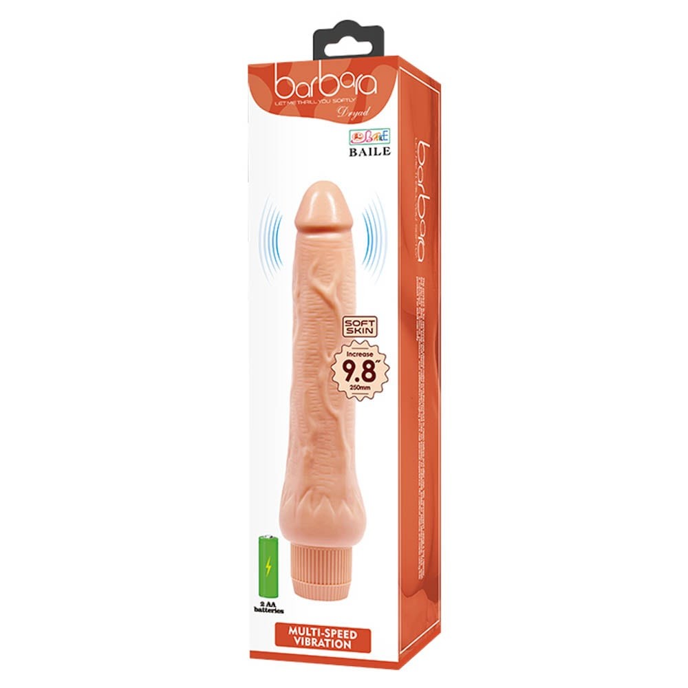 Vibratore realistico a velocità multiple Barbara Dryad da 9,8"