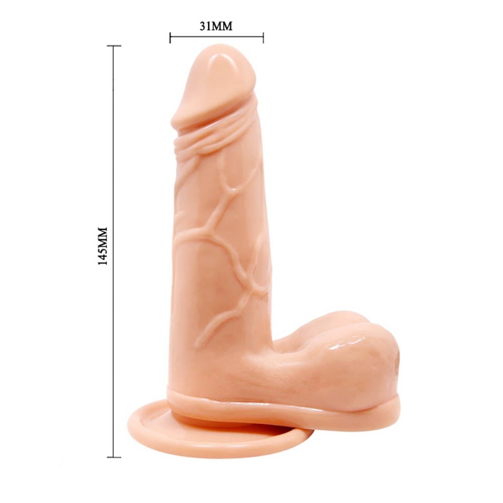 Dildo vibrante multi-velocità Barbara Genie 6.1 "