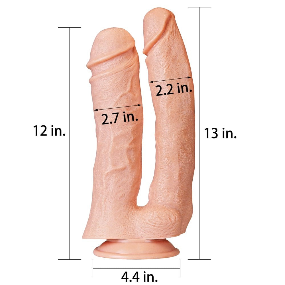 Dildo doppio mega realistico da 12''