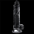 Dildo trasparente impeccabile da 7,5''