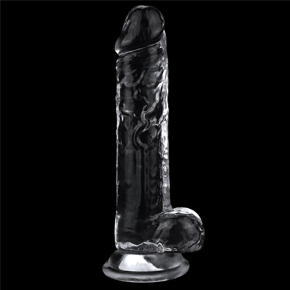 Dildo trasparente impeccabile da 7,5''