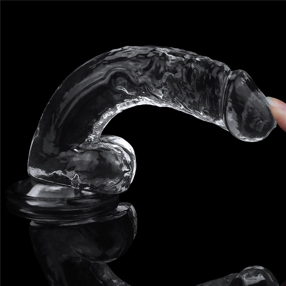 Dildo trasparente impeccabile da 7,5''