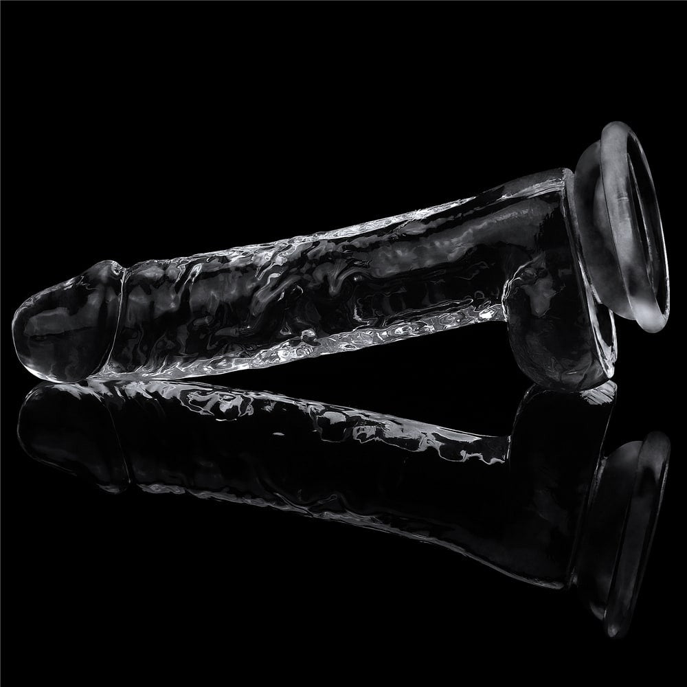 Dildo trasparente impeccabile da 7,5''
