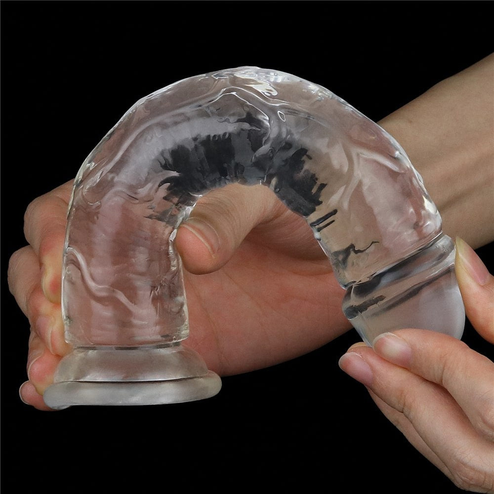Dildo trasparente impeccabile da 7,0''