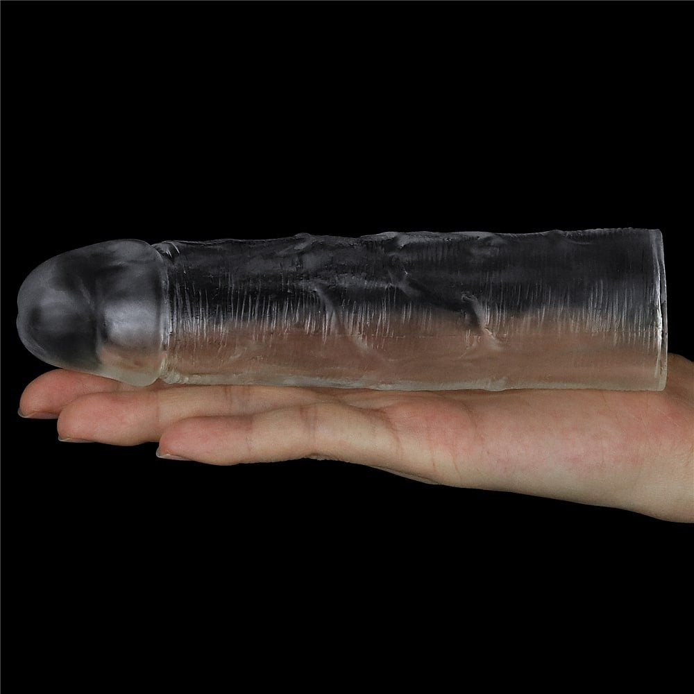 Guaina per pene trasparente impeccabile Aggiungi 1''